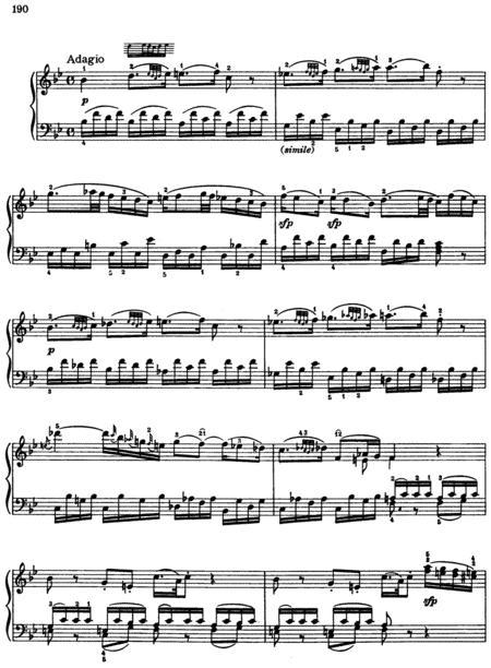 Mozart Piano Sonata No 12 In F Major K332 2nd Movement Original Complete Version Sheet Music