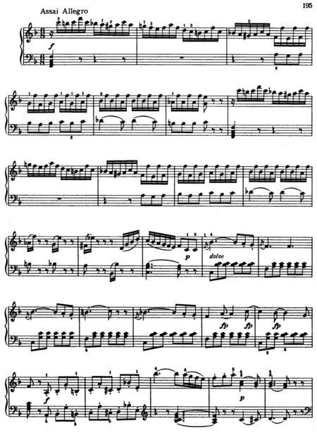 Free Sheet Music Mozart Piano Sonata No 12 In F Major K332 3rd Movement Original Complete Version