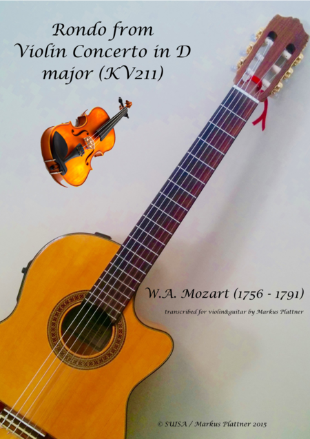 Mozart Rondo For Violin And Guitar Sheet Music