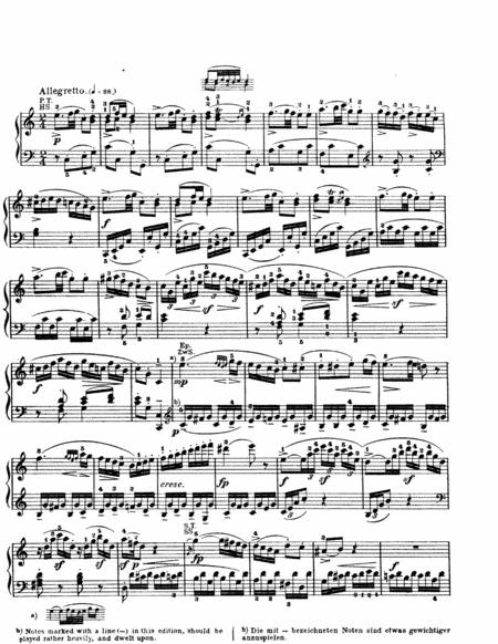 Free Sheet Music Mozart Sonata In C Major K 330 Iii Allegretto Original Version
