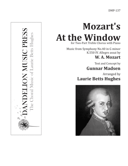Free Sheet Music Mozarts At The Window Two Part Treble