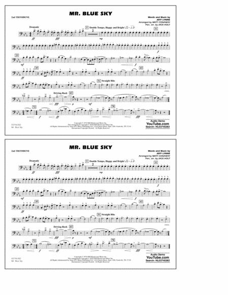 Mr Blue Sky Arr Matt Conaway 2nd Trombone Sheet Music