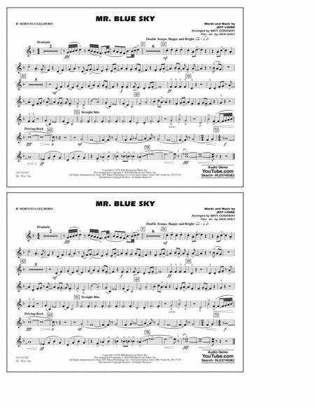 Mr Blue Sky Arr Matt Conaway Bb Horn Flugelhorn Sheet Music