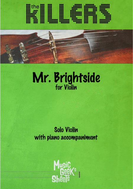 Free Sheet Music Mr Brightside By Th Killers For Violin