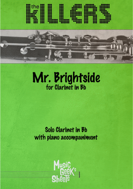 Free Sheet Music Mr Brightside By The Killers For Clarinet In Bb