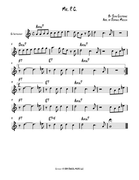 Free Sheet Music Mr P C Eb Instruments