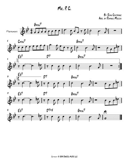 Free Sheet Music Mr P C F Instruments