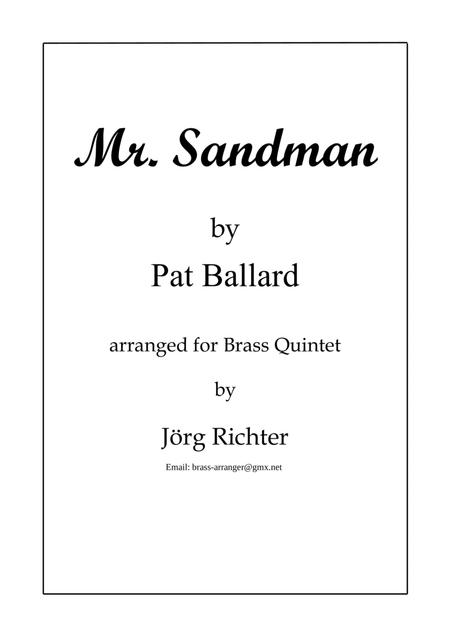 Free Sheet Music Mr Sandman For Brass Quintet