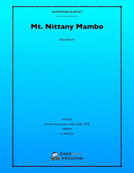 Free Sheet Music Mt Nittany Mambo