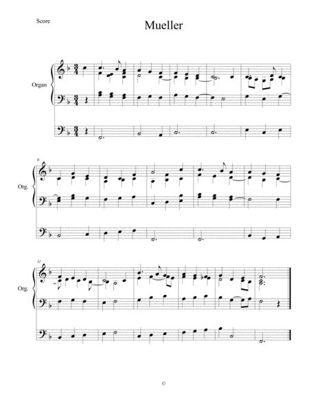 Mueller Away In A Manger Sheet Music