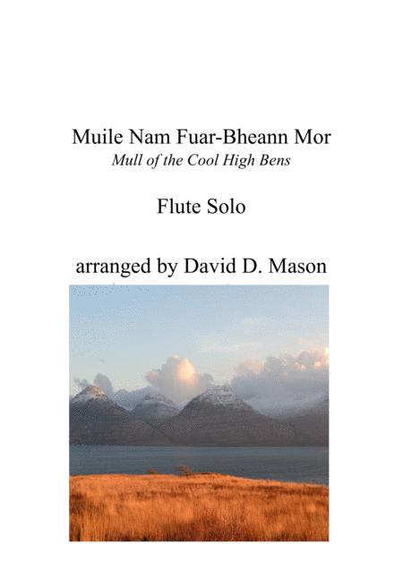 Muile Nam Fuar Bheann Mor Mull Of The Cool High Bens Sheet Music