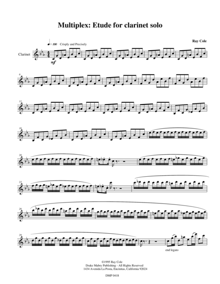 Free Sheet Music Multiplex