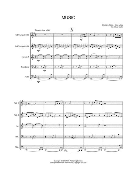 Free Sheet Music Music Brass Quintet