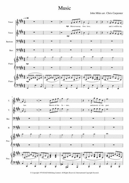 Free Sheet Music Music By John Miles