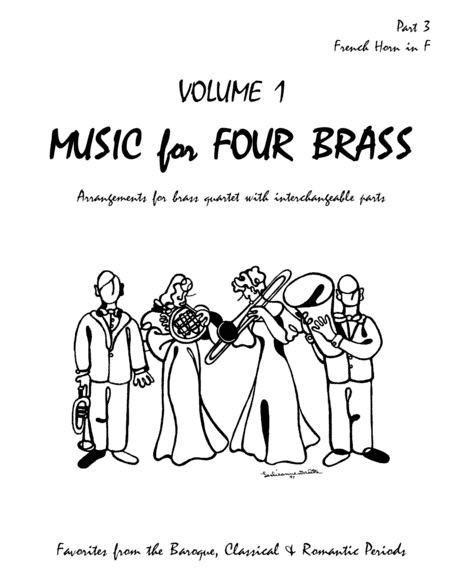 Music For Four Brass Volume 1 Part 3 French Horn In F 60132 Sheet Music