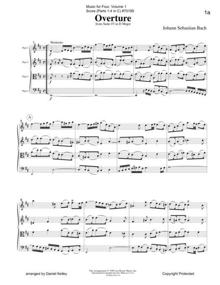 Music For Four Volume 1 Score Sheet Music