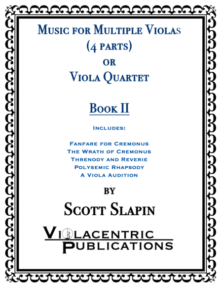 Music For Multiple Violas Or Viola Quartet Book 2 Sheet Music