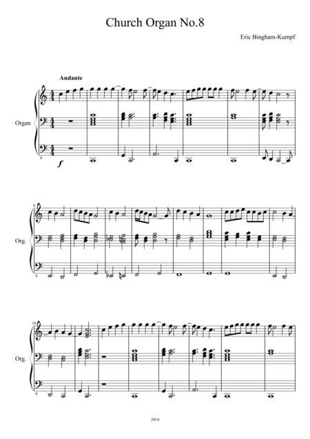 Music For Organ And Marching Brass Sheet Music