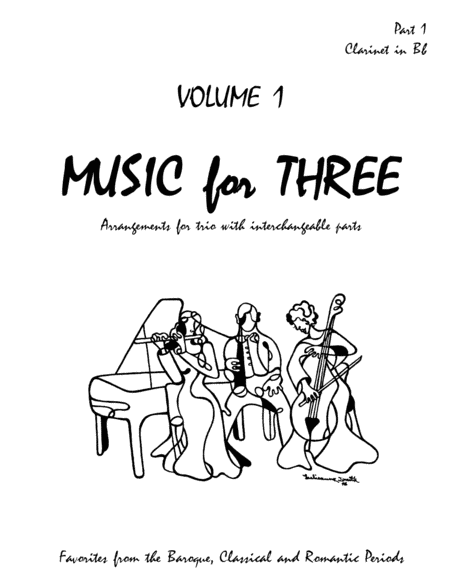 Music For Three Volume 1 Part 1 Bb Clarinet Sheet Music