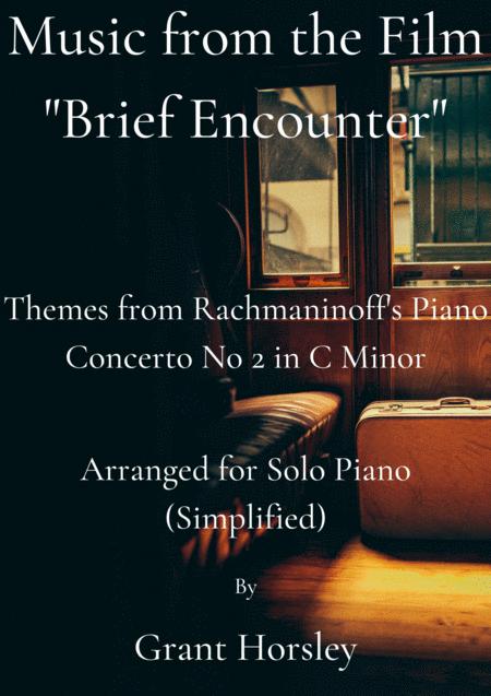 Music From The Film Brief Encounter By Rachmaninoff Arranged For Solo Piano Simplified Page 1