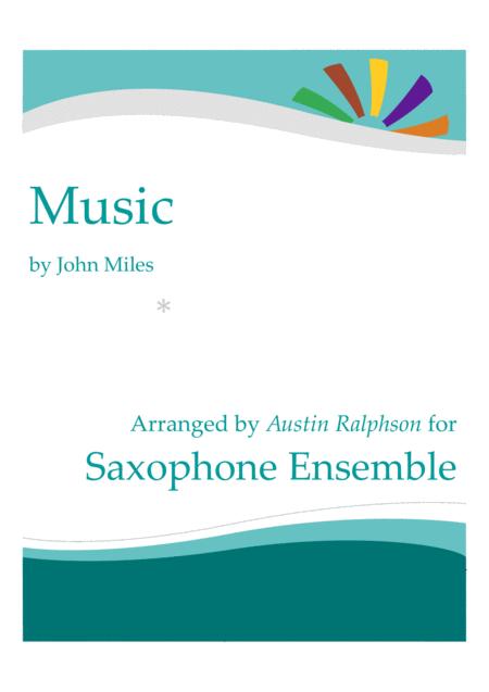 Music John Miles Sax Ensemble Sheet Music