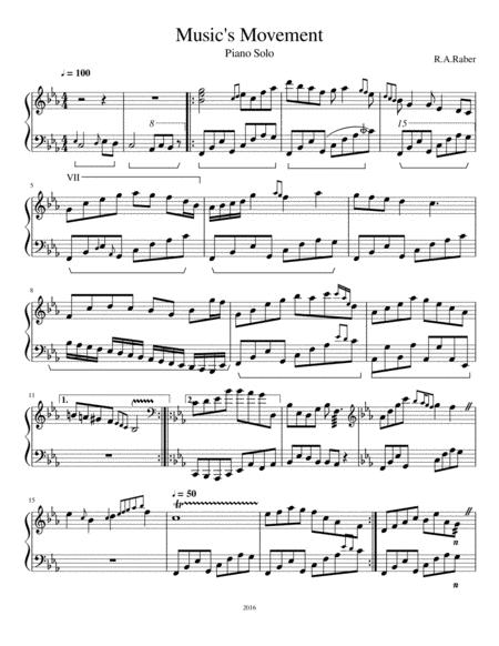 Free Sheet Music Music Movement