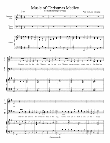 Music Of Christmas Satb Sheet Music