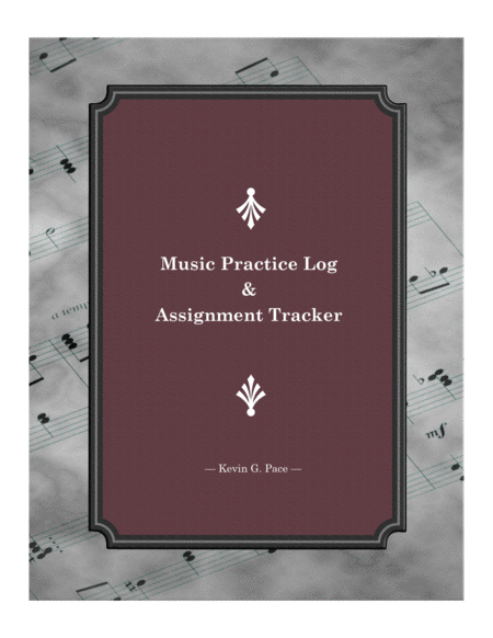 Free Sheet Music Music Practice Log And Assignment Tracker Book