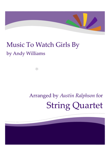 Music To Watch Girls By String Quartet Sheet Music