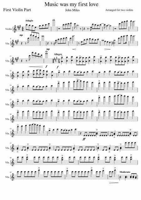 Music Was My First Love Sheet Music