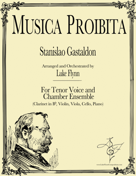 Musica Proibita For Tenor Voice And Chamber Ensemble Sheet Music