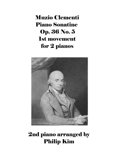 Muzio Clementi Piano Sonatine Op 36 No 5 1st Movement For 2 Pianos Sheet Music