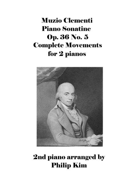 Muzio Clementi Piano Sonatine Op 36 No 5 Complete Movements Sheet Music