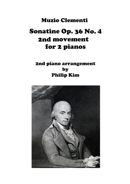 Muzio Clementi Sonatine Op 36 No 4 Second Movement For 2 Pianos Sheet Music