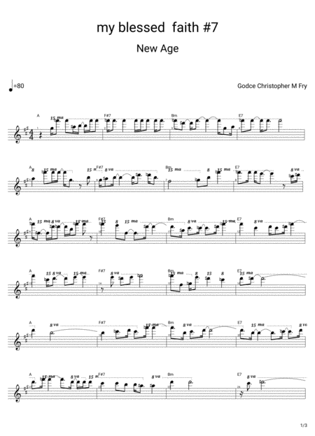 Free Sheet Music My Blessed Faith 7