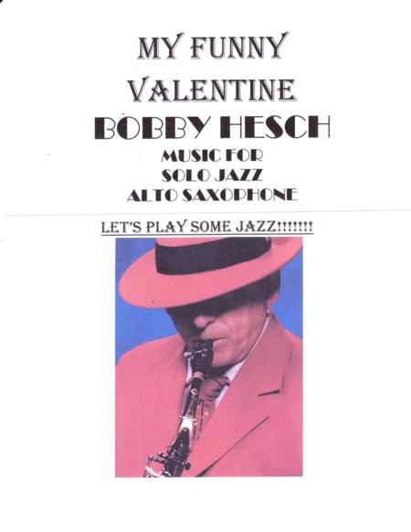 My Funny Valentine For Solo Jazz Alto Saxophone Sheet Music