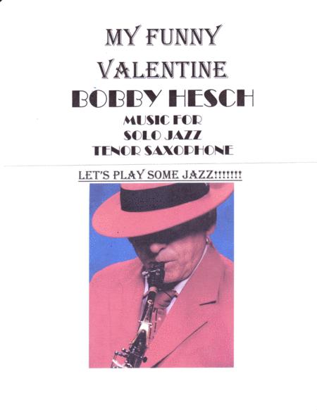 My Funny Valentine For Solo Jazz Tenor Saxophone Sheet Music