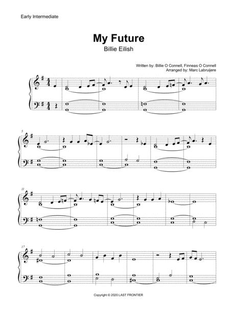 My Future Billie Eilish Early Intermediate Sheet Music