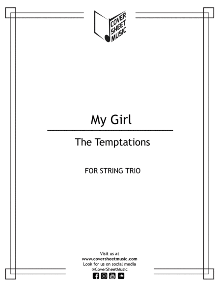 My Girl String Trio Sheet Music