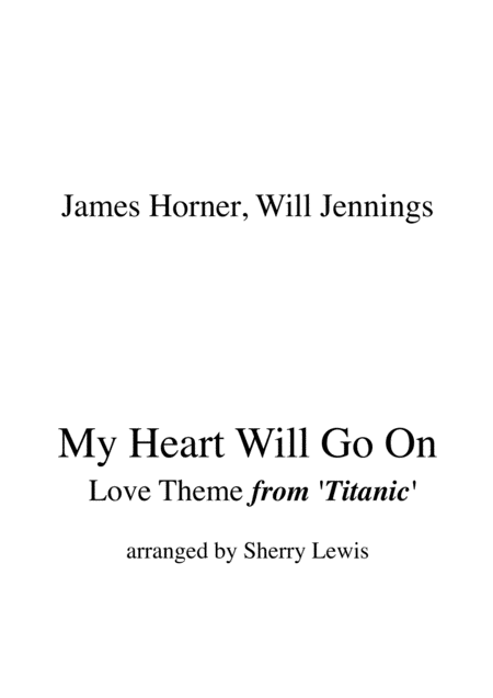 My Heart Will Go On Love Theme From Titanic String Trio For String Trio Sheet Music