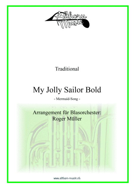 Free Sheet Music My Jolly Sailor Bold
