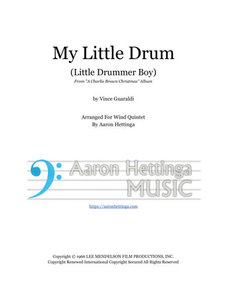 My Little Drum From A Charlie Brown Christmas For Wind Quintet Sheet Music