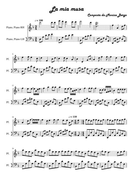 Free Sheet Music My Muse