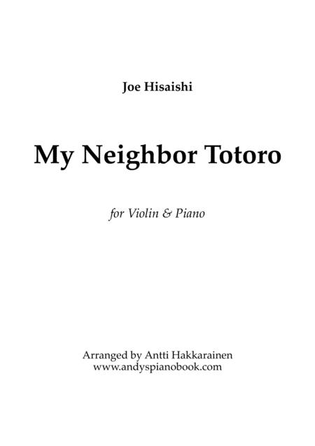 Free Sheet Music My Neighbor Totoro Violin Piano