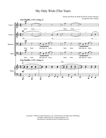 My Only Wish This Year Sheet Music