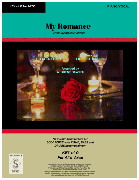Free Sheet Music My Romance Vocal Solo Key Of G With Piano Bass Drums