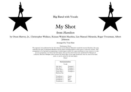 My Shot Big Band With Vocals Sheet Music
