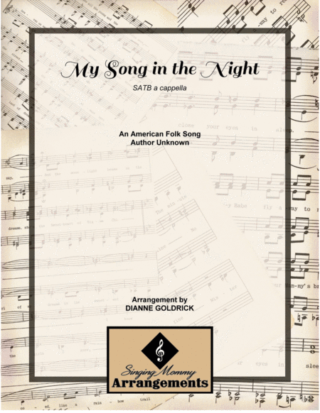 My Song In The Night Satb A Cappella Sheet Music