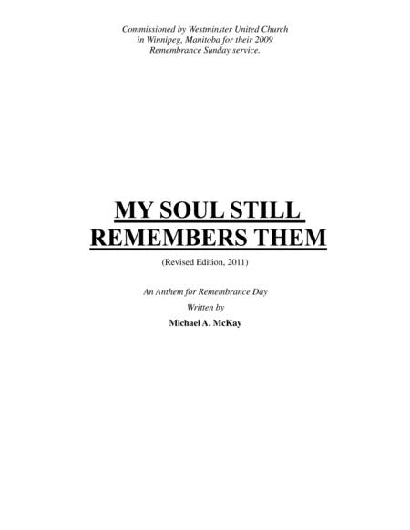 Free Sheet Music My Soul Still Remembers Them