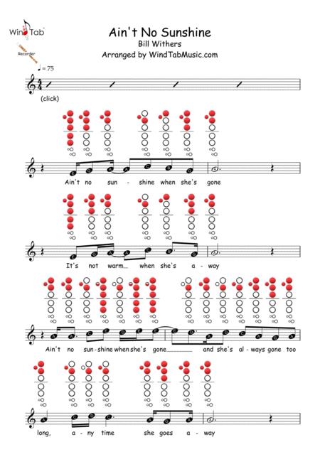 My Way Recorder Sheet Music Tab Sheet Music